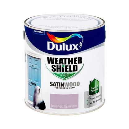 Dulux Weathershield Exterior Satin Brush Lavender 2.5L
