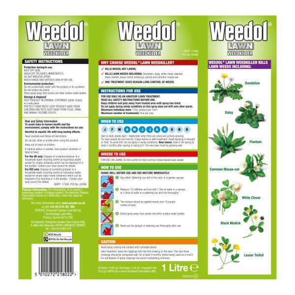 weedol herbicide Weedol Lawn Weedkiller Concentrate 1 Litre – Co-Op Superstores