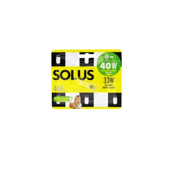 Solus 40W=33W G9 Halogen E/Save