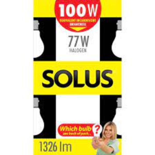 Solus (100W = 77W) BC Clear A55 Halogen E/Saver
