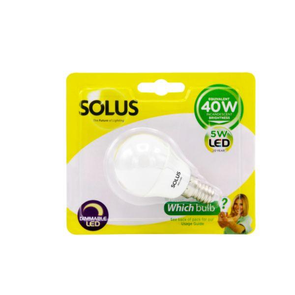 Solus 40W=6W SES SMD G45 Round LED DIMM