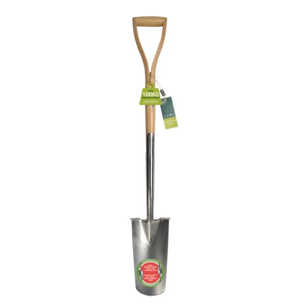 Burgon &amp; Ball RHS Stainless Steel Transplanting Spade 104cm