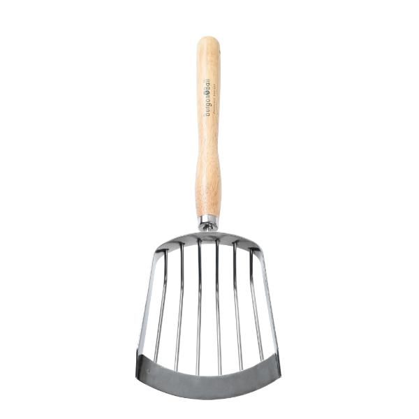 Burgon &amp; Ball RHS Stainless Steel Mid Handled Potato Harvesting Scoop 50cm