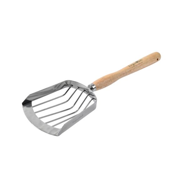 Burgon &amp; Ball RHS Stainless Steel Mid Handled Potato Harvesting Scoop 50cm