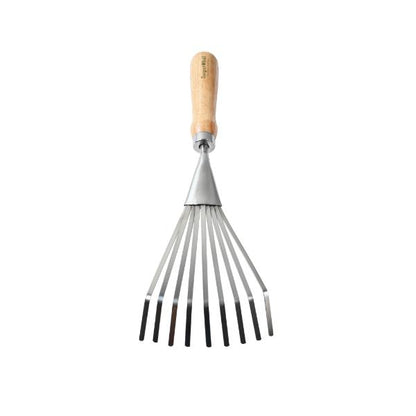 Burgon &amp; Ball RHS Stainless Steel Shrub Rake 35cm