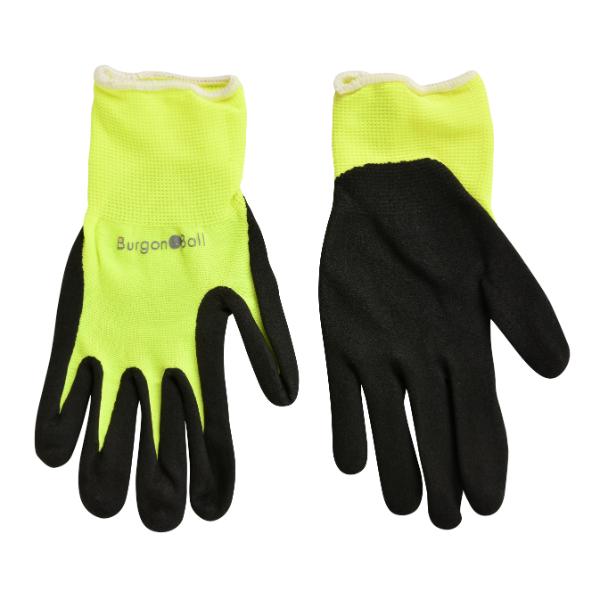 Burgon &amp; Ball Florabrite Fluorescent Garden Glove Yellow S/M
