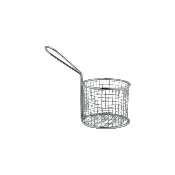 Apollo Stainless Steel Chip Serving Basket Round