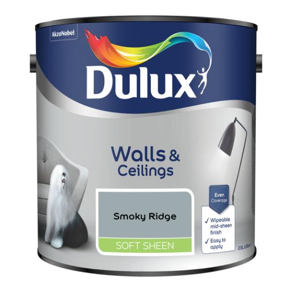 Dulux Walls &amp; Ceilings Soft Sheen Smoky Ridge 2.5L