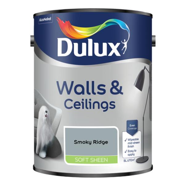 Dulux Walls &amp; Ceilings Soft Sheen Smoky Ridge 5L