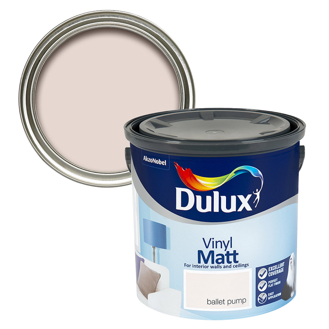 Dulux Vinyl Matt Ballet Pump 2.5L