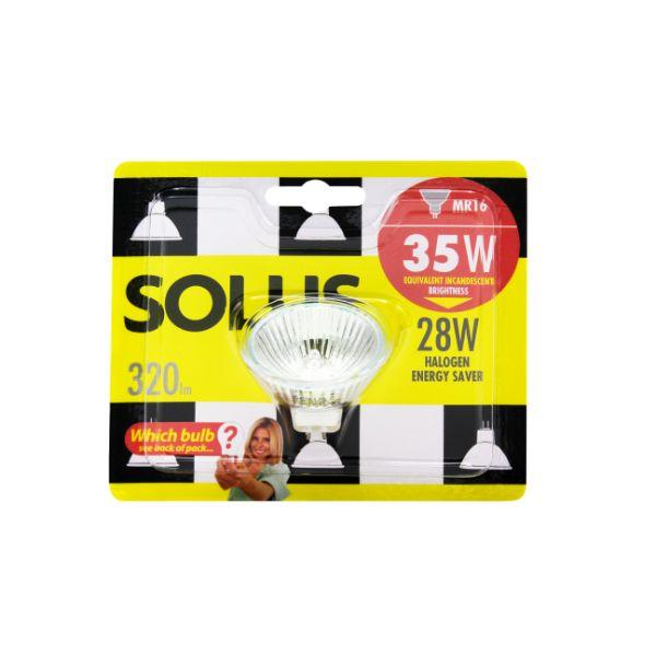 Solus 35W=28W MR16 Halogen E/Save