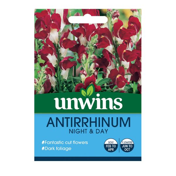 Unwins Seed Packet Antirrhinum Night &amp; Day