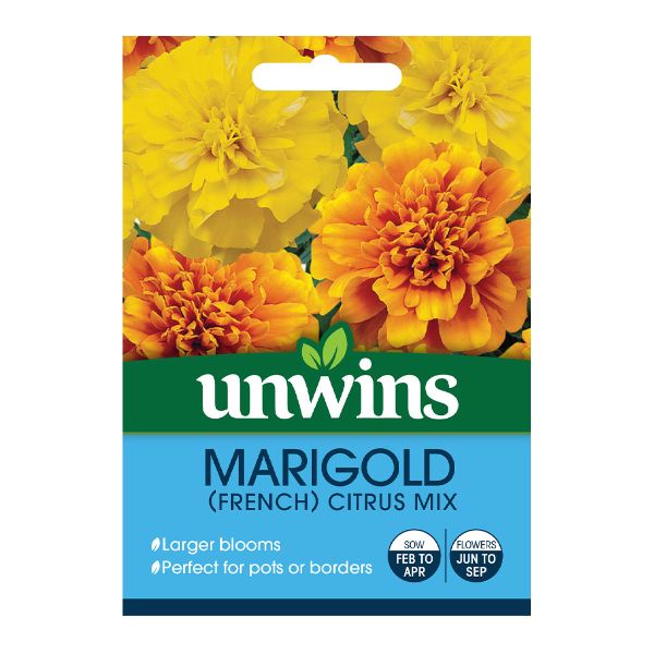 Unwins Seed Packet Marigold French Citrus Mix