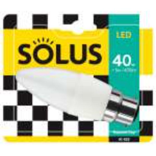 Solus 40W=5W BC SMD C35 Candle LED NON-DIMM
