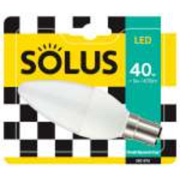 Solus 40W=5W SBC SMD C35 Candle LED NON-DIMM