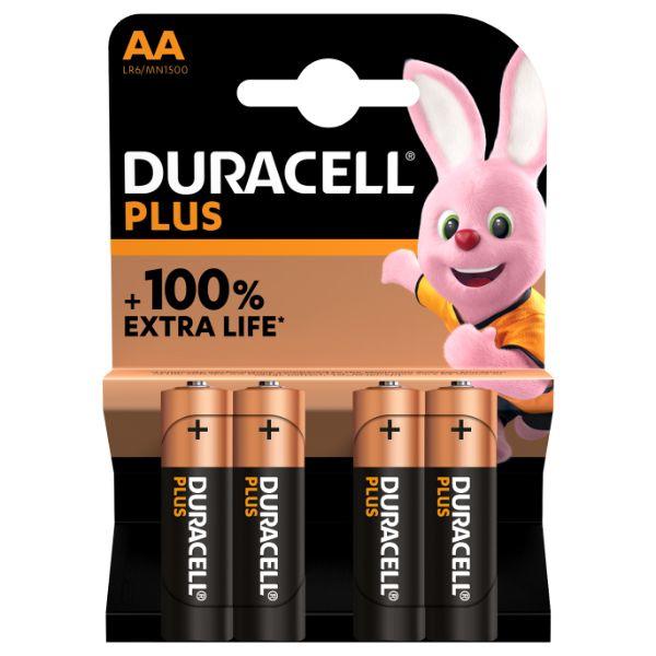 Duracell Plus 100% Extra Life AA BL4