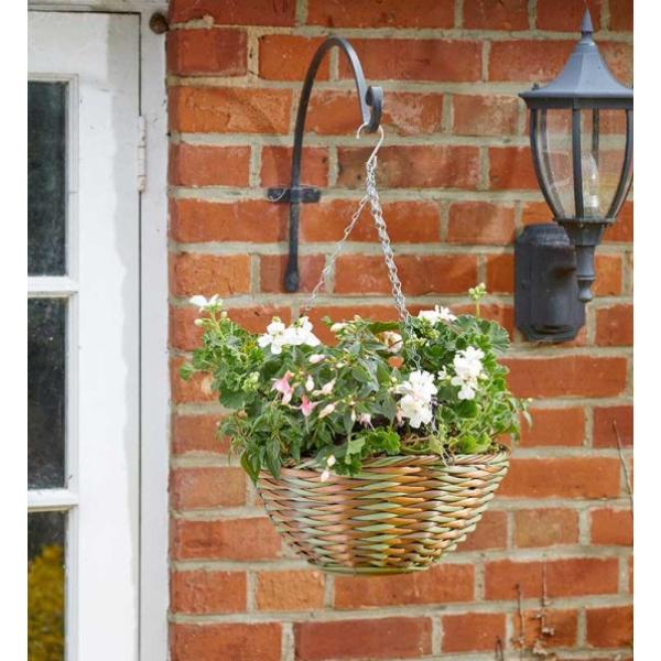 Smart Garden Faux Rattan 14&quot; Forester Basket