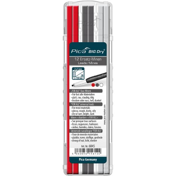 Pica BIG-Dry Refill Set [for all] Red, Graphite, White SB       
