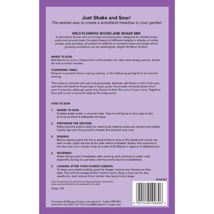 Wild Flowers Woodland Shade Mix