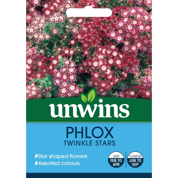 Unwins Seed Packet Phlox Twinkle Stars