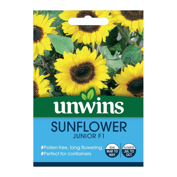 Unwins Seed Packet Sunflower Junior F1