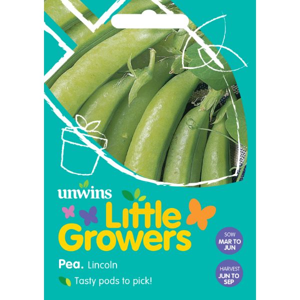 Unwins Seed Packet Little Growers Pea Lincoln