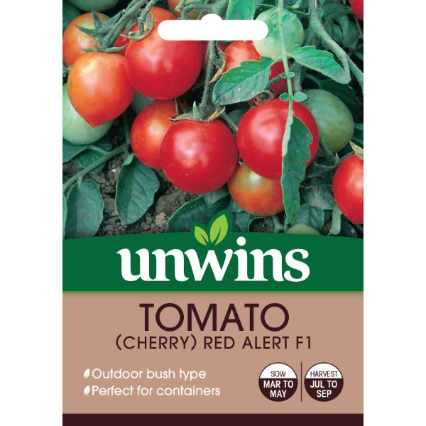 Unwins Seed Packet Tomato Cherry Red Alert F1
