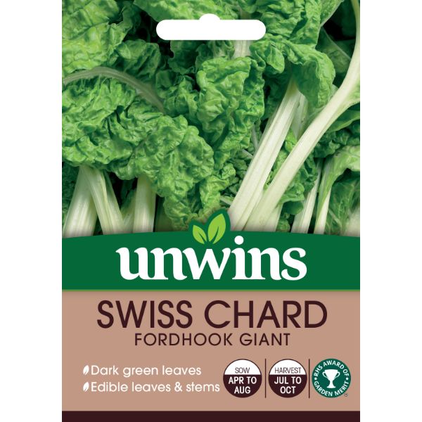 Unwins Seed Packet Swiss Chard Fordhook Giant