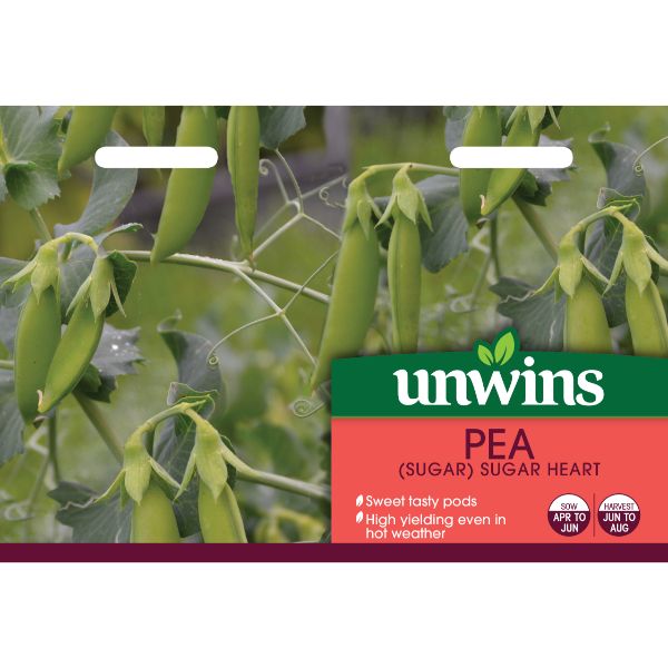 Unwins Seed Packet Pea (Sugar) Sugar Heart