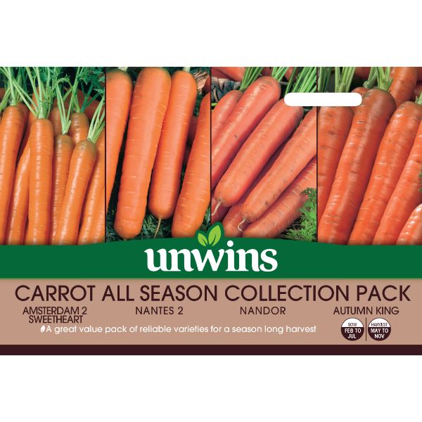 Unwins Seed Packet Carrot All Season Collection