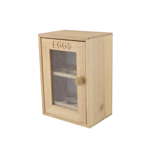 Rubberwood Egg Cabinet