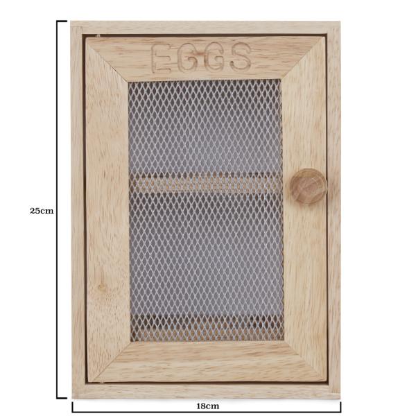 Rubberwood Egg Cabinet