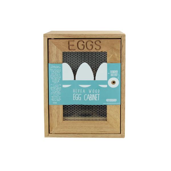 Rubberwood Egg Cabinet
