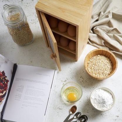 Rubberwood Egg Cabinet