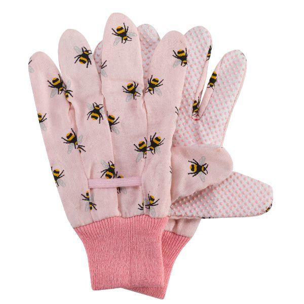 Briers Bees Cotton Grips Gloves - Triple Pack Size 8