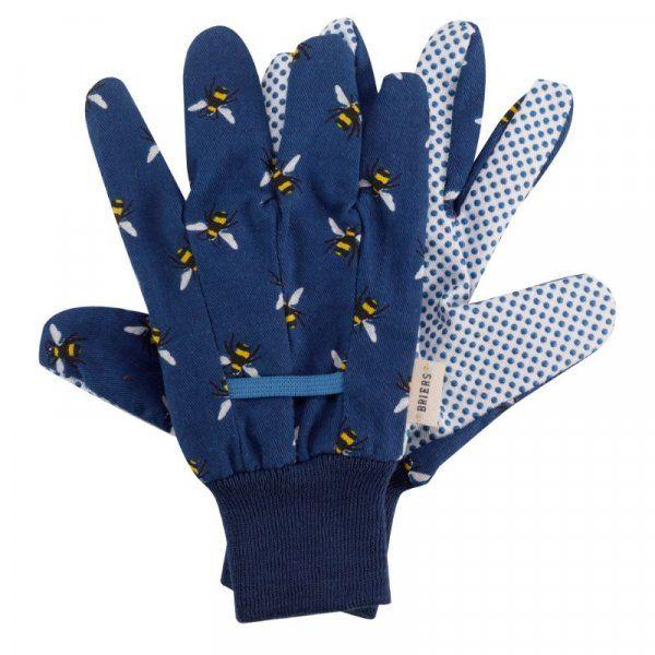Briers Bees Cotton Grips Gloves - Triple Pack Size 8