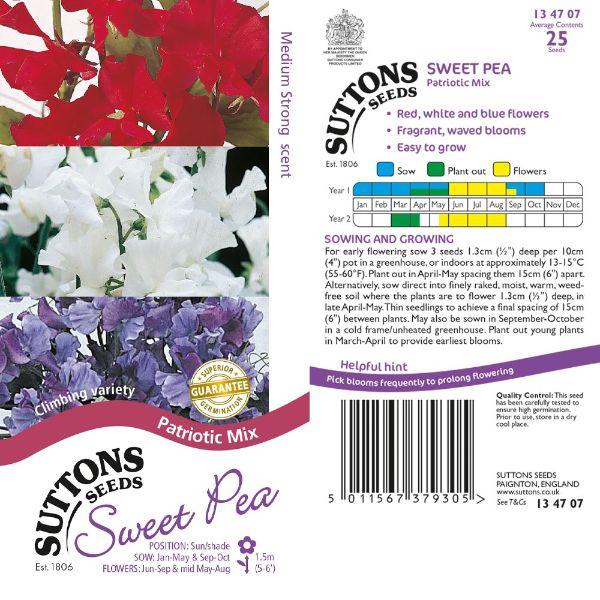 Sweet Pea Patriotic Mix
