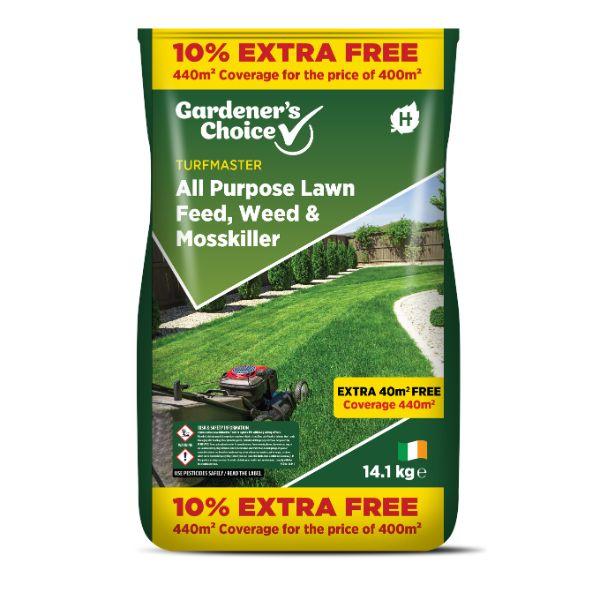 Gardeners Choice Lawn Feed Weed &amp; Moss Killer 14.1Kg