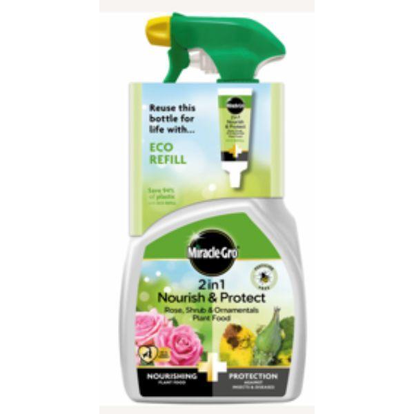 Miracle-Gro 2 In 1 Nourish &amp; Protect Plant Food &amp; Pest Barrier Gun 800