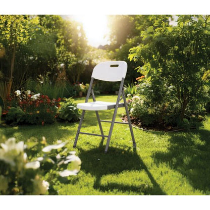 Classic Collection White Foldable Chair