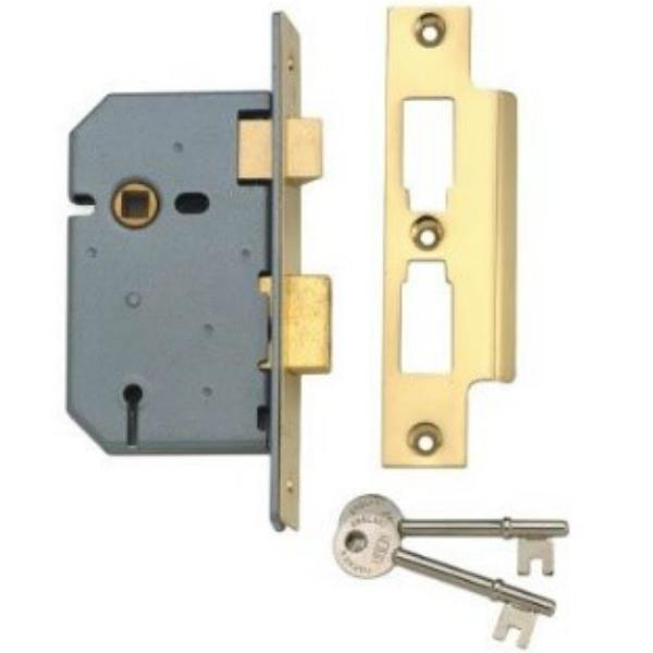 Union 3 Lever Mortice Sashlock Brass
