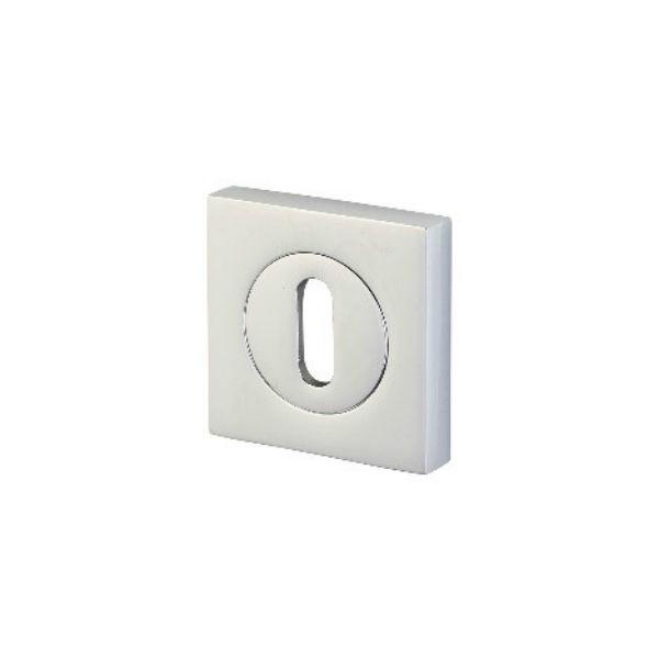 Perrys Horizon Satin Chrome Square Escutcheon