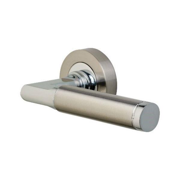 Perrys Auriga Vison Lever Handle on Rose PN/SN