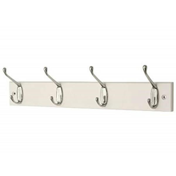 Head Bourne 4 Chrome Hat &amp; Coat Hooks on a White Board