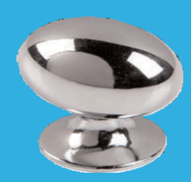 Securit Hardware Brushed Nickle Oval Knob 35Mm