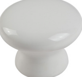 Securit Hardware White Ceramic Knob 35Mm