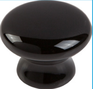 Securit Hardware Black Ceramic Knob 35Mm
