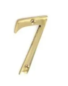 Securit Hardware Brass Numeral No, 7