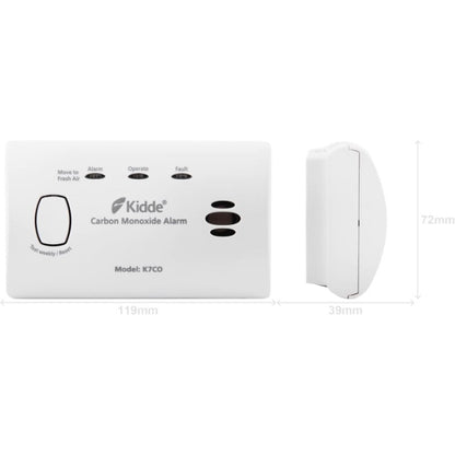 Kidde FSK7CO CO2 Battery Alarm-10 Yr Cert Boat/Caravan