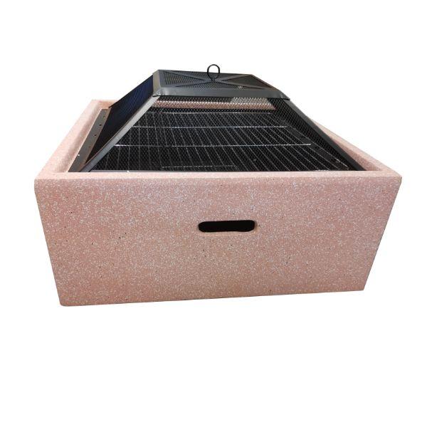 Garden MgO Outdoor Firepit Square 70 X 70 X H41.5cm